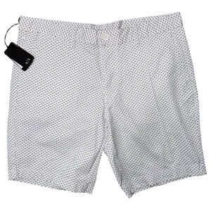 NWT Armani Exchange Mens 36 Waist Logo AX Black and White Flat Front‎ Shorts